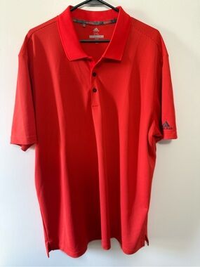 adidas Men’s Red Short Sleeve Polo